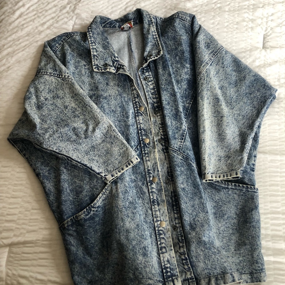 Vintage Acid Wash Denim Jacket